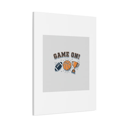 Game On! Matte Canvas, Stretched | Playoff Bracket Poster, Sports Prediction Print