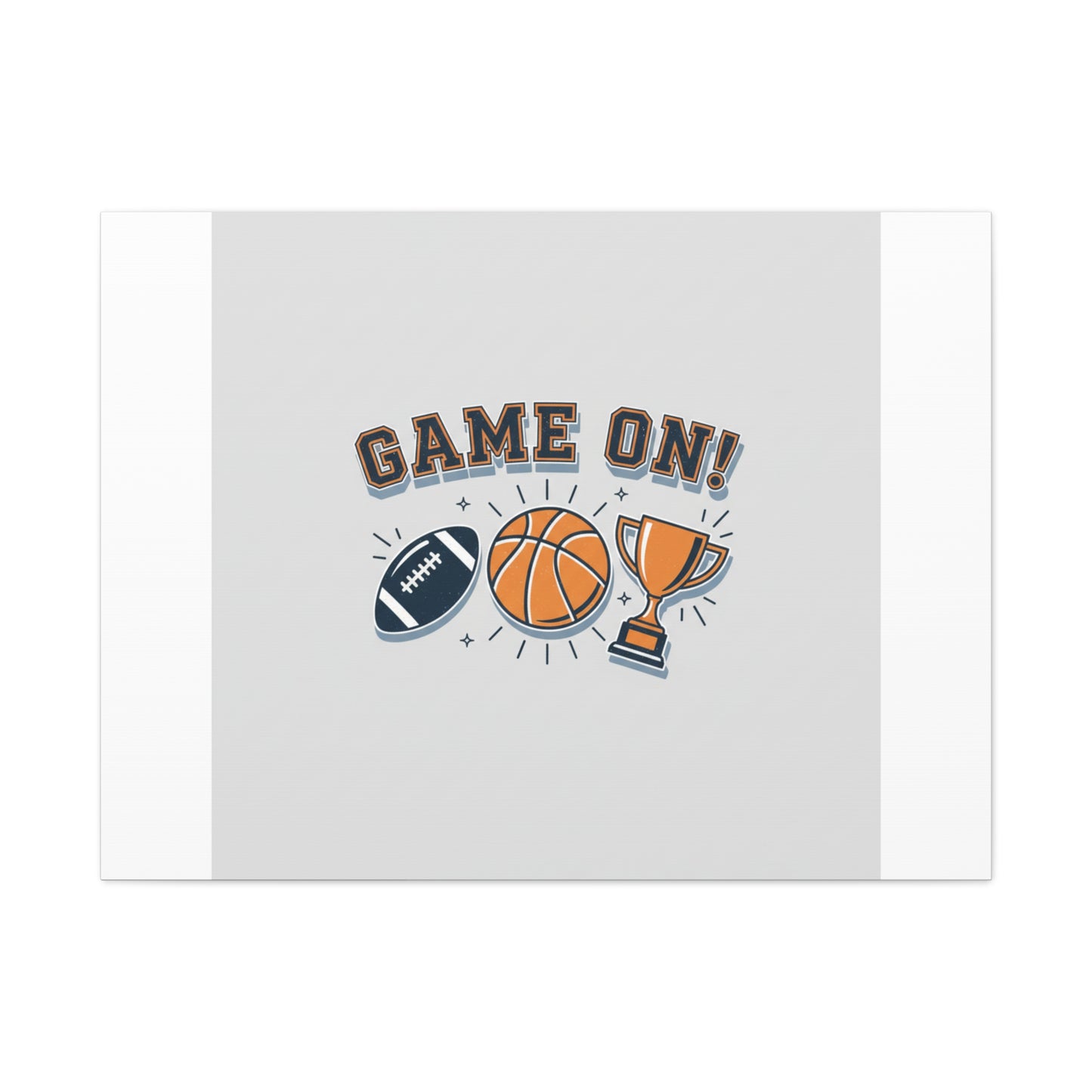 Game On! Matte Canvas, Stretched | Playoff Bracket Poster, Sports Prediction Print