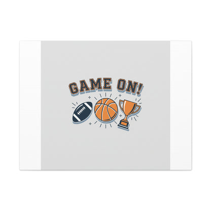 Game On! Matte Canvas, Stretched | Playoff Bracket Poster, Sports Prediction Print