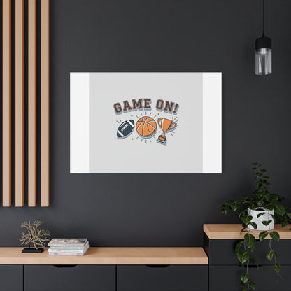 Game On! Matte Canvas, Stretched | Playoff Bracket Poster, Sports Prediction Print