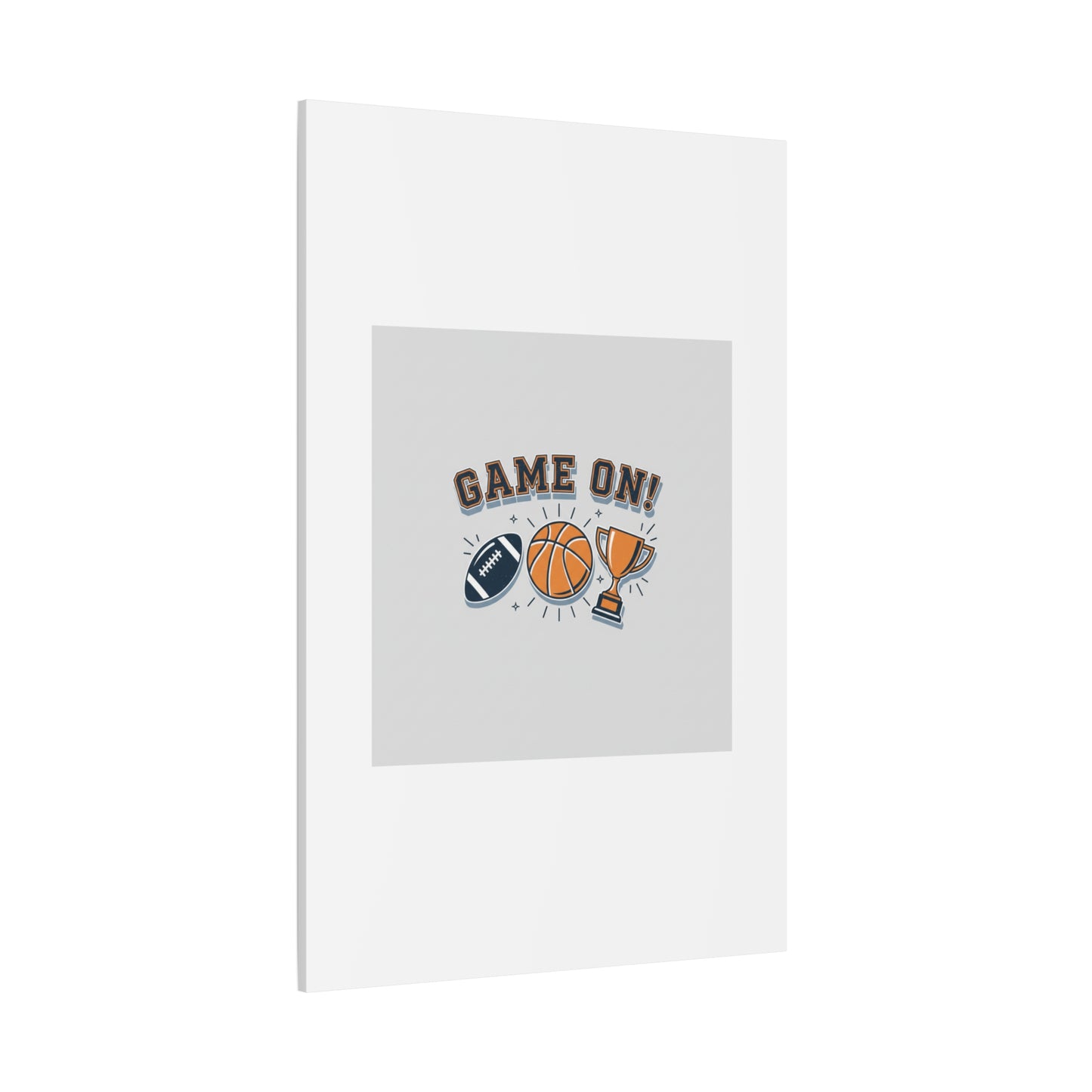 Game On! Matte Canvas, Stretched | Playoff Bracket Poster, Sports Prediction Print