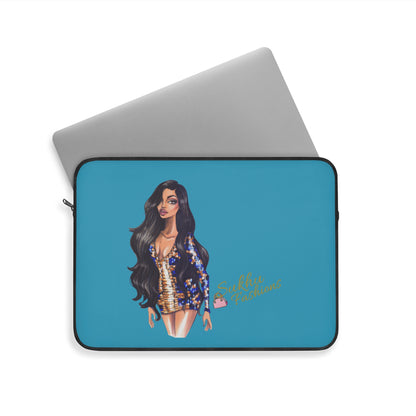 Stylish Girl Laptop Sleeve — Fashion Illustration Laptop Case