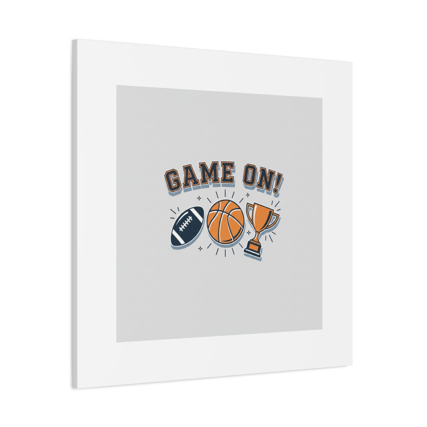 Game On! Matte Canvas, Stretched | Playoff Bracket Poster, Sports Prediction Print