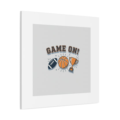 Game On! Matte Canvas, Stretched | Playoff Bracket Poster, Sports Prediction Print