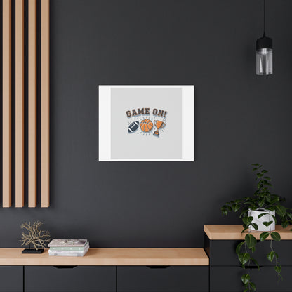 Game On! Matte Canvas, Stretched | Playoff Bracket Poster, Sports Prediction Print