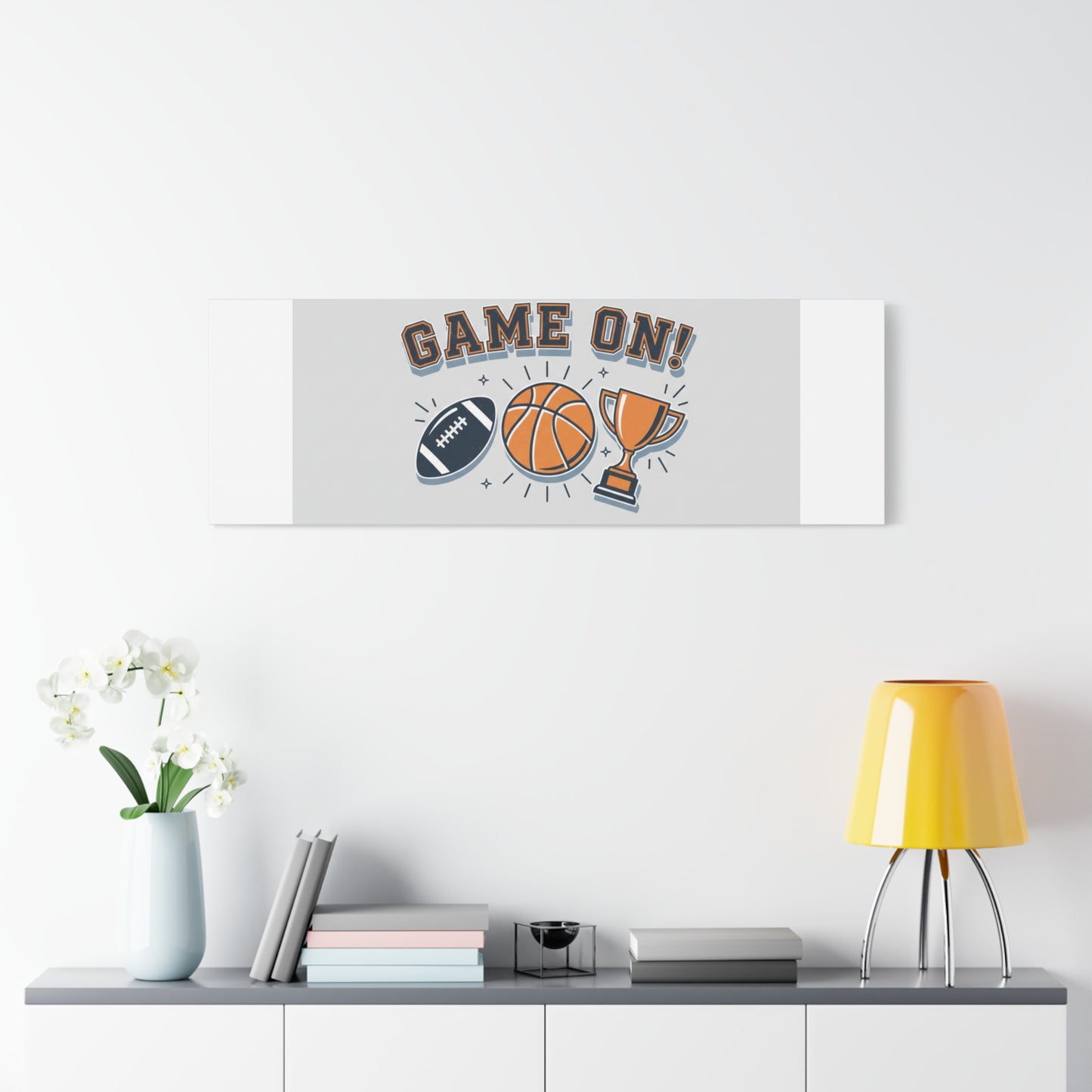 Game On! Matte Canvas, Stretched | Playoff Bracket Poster, Sports Prediction Print