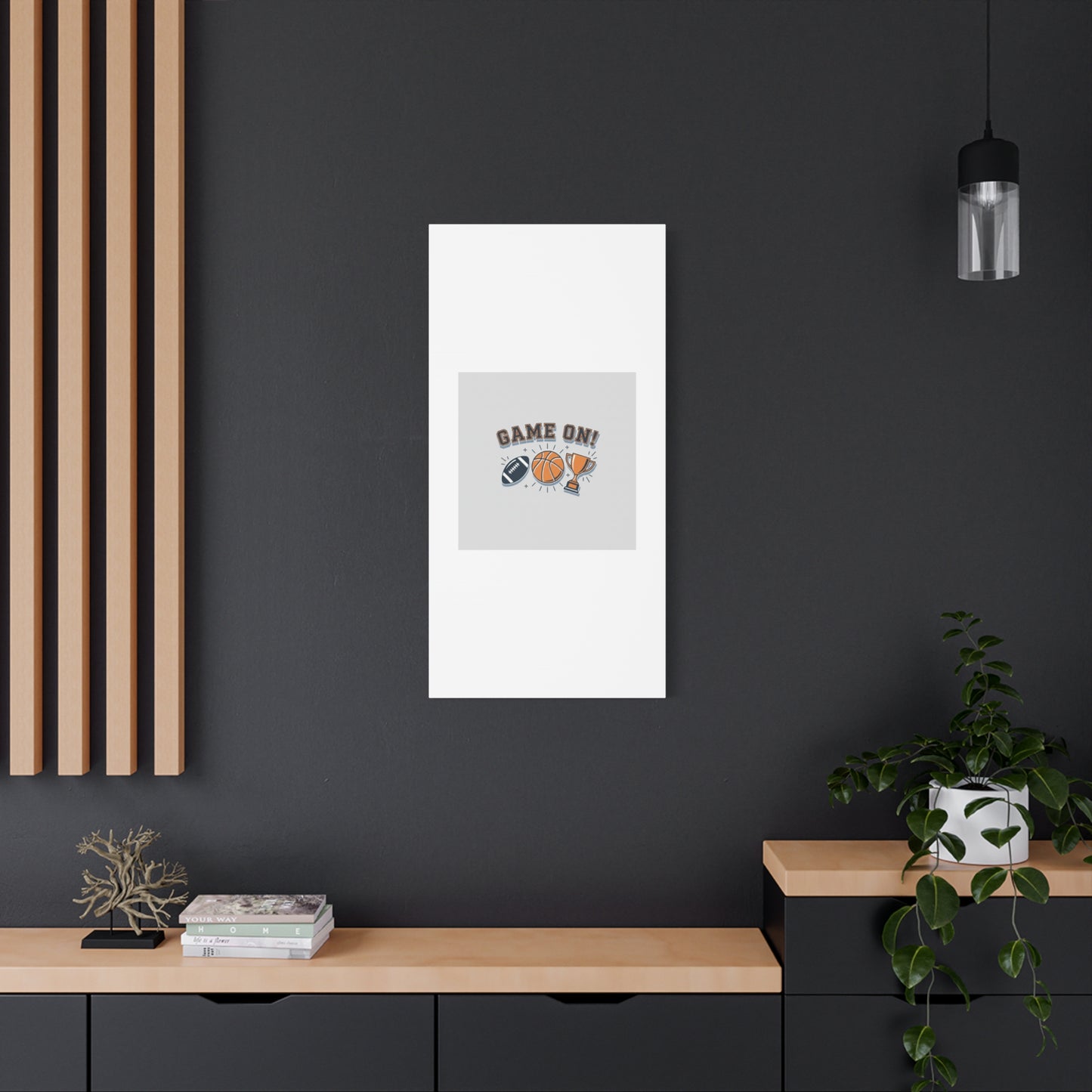 Game On! Matte Canvas, Stretched | Playoff Bracket Poster, Sports Prediction Print