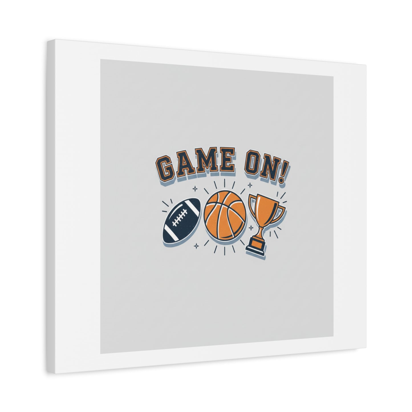 Game On! Matte Canvas, Stretched | Playoff Bracket Poster, Sports Prediction Print