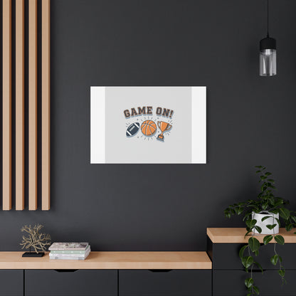 Game On! Matte Canvas, Stretched | Playoff Bracket Poster, Sports Prediction Print