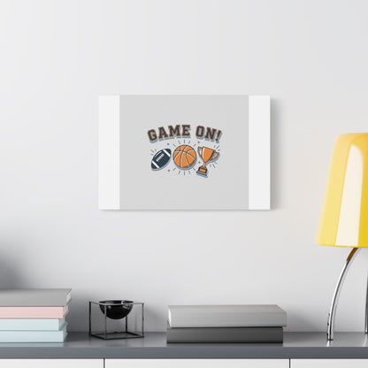 Game On! Matte Canvas, Stretched | Playoff Bracket Poster, Sports Prediction Print