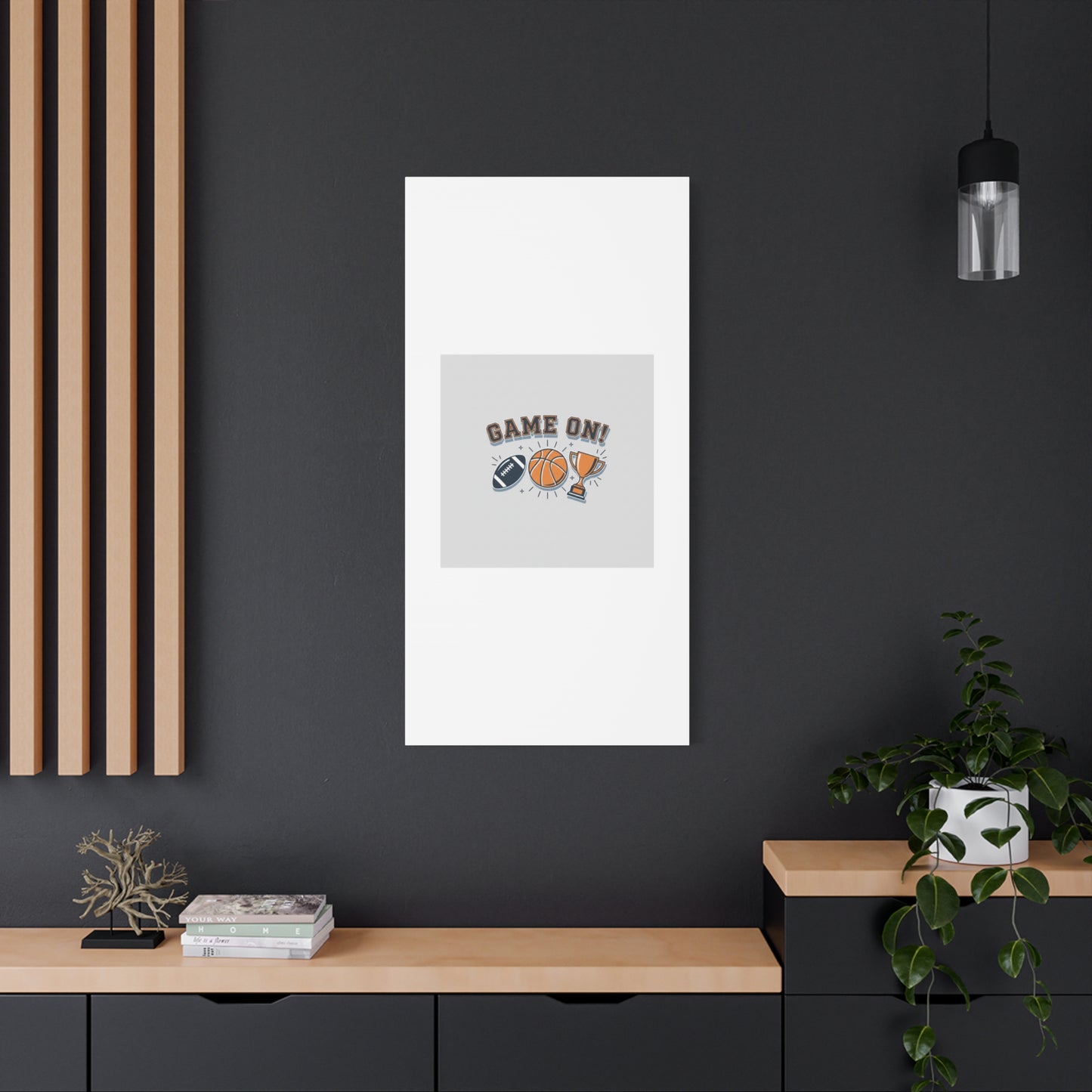 Game On! Matte Canvas, Stretched | Playoff Bracket Poster, Sports Prediction Print