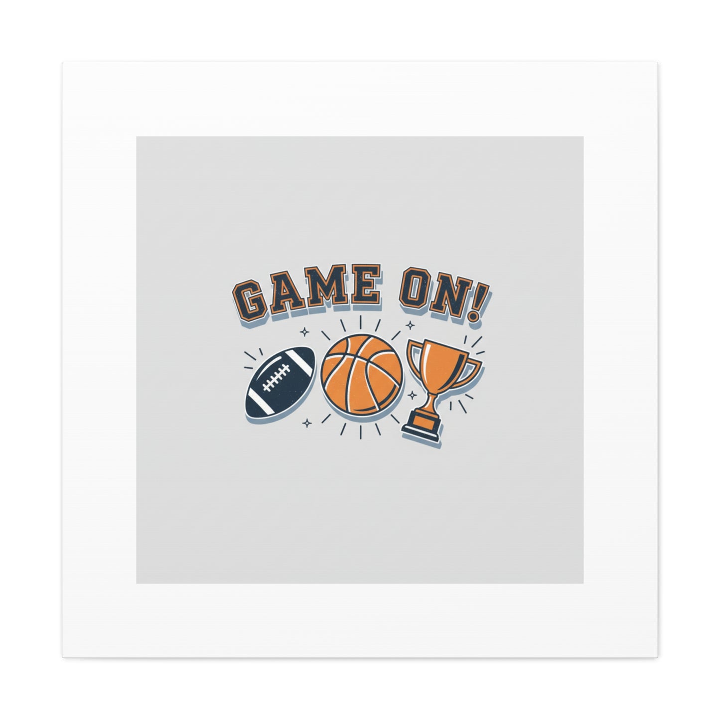 Game On! Matte Canvas, Stretched | Playoff Bracket Poster, Sports Prediction Print