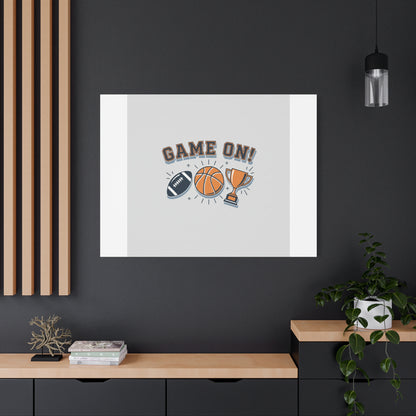 Game On! Matte Canvas, Stretched | Playoff Bracket Poster, Sports Prediction Print