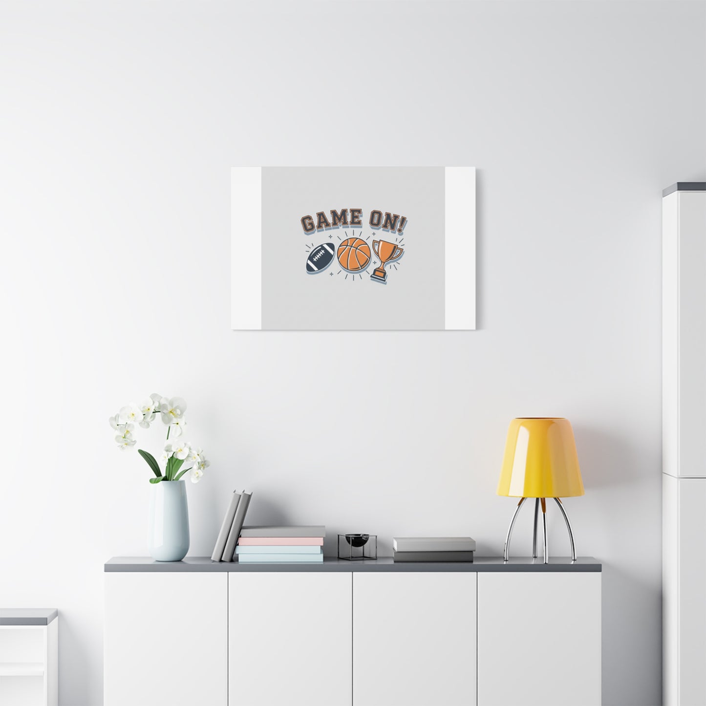 Game On! Matte Canvas, Stretched | Playoff Bracket Poster, Sports Prediction Print