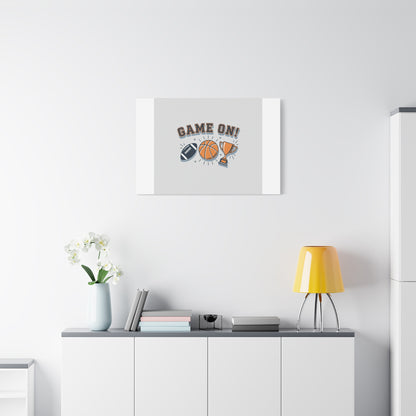Game On! Matte Canvas, Stretched | Playoff Bracket Poster, Sports Prediction Print