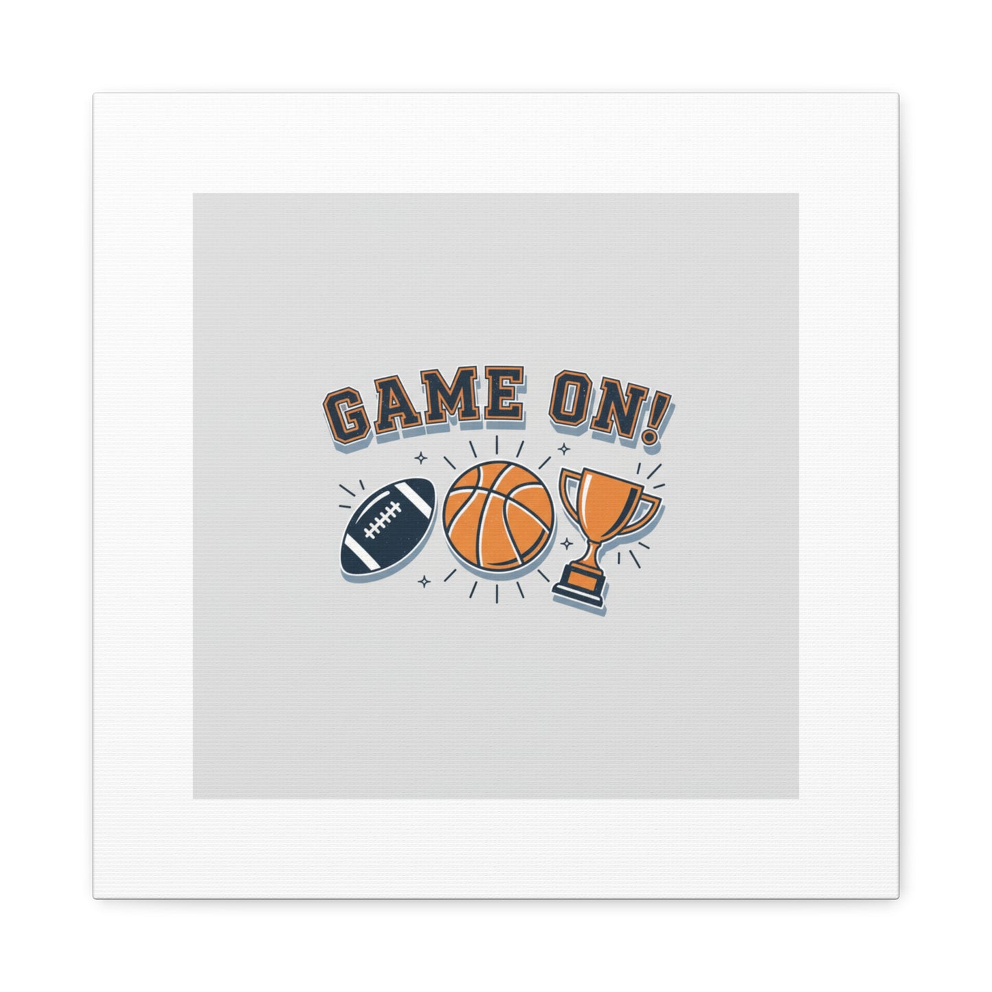 Game On! Matte Canvas, Stretched | Playoff Bracket Poster, Sports Prediction Print