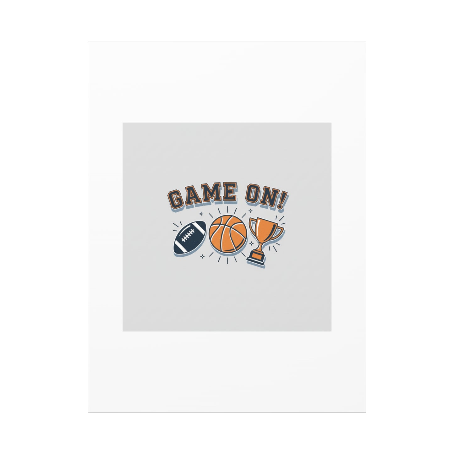 Game On! Matte Canvas, Stretched | Playoff Bracket Poster, Sports Prediction Print