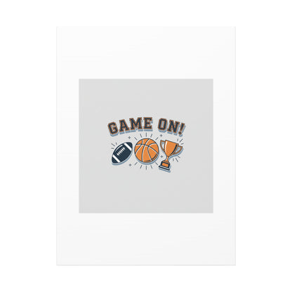 Game On! Matte Canvas, Stretched | Playoff Bracket Poster, Sports Prediction Print