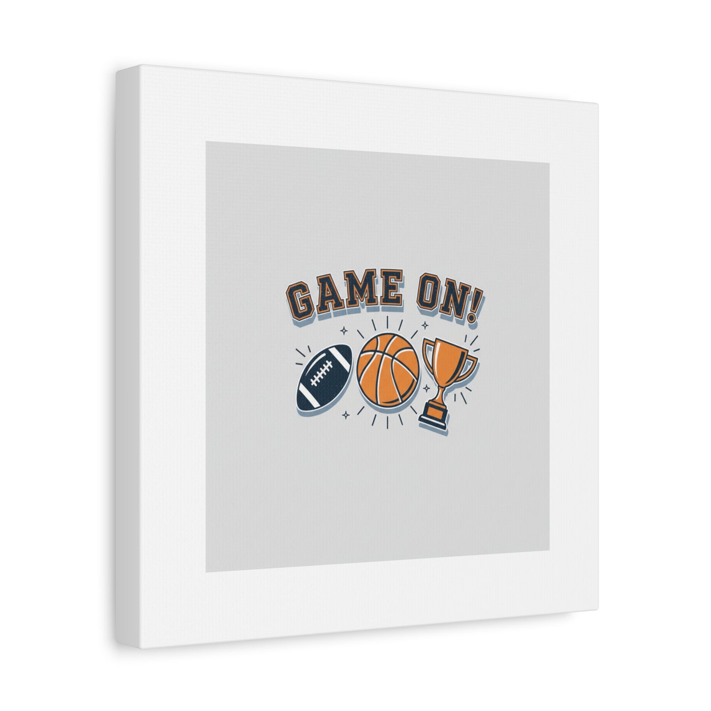 Game On! Matte Canvas, Stretched | Playoff Bracket Poster, Sports Prediction Print