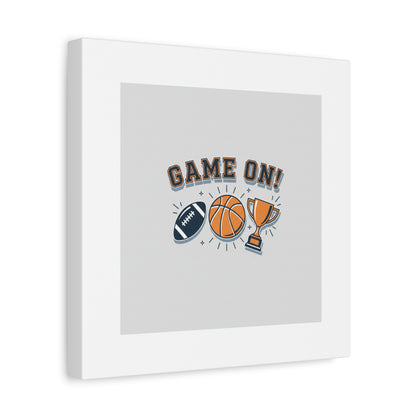 Game On! Matte Canvas, Stretched | Playoff Bracket Poster, Sports Prediction Print