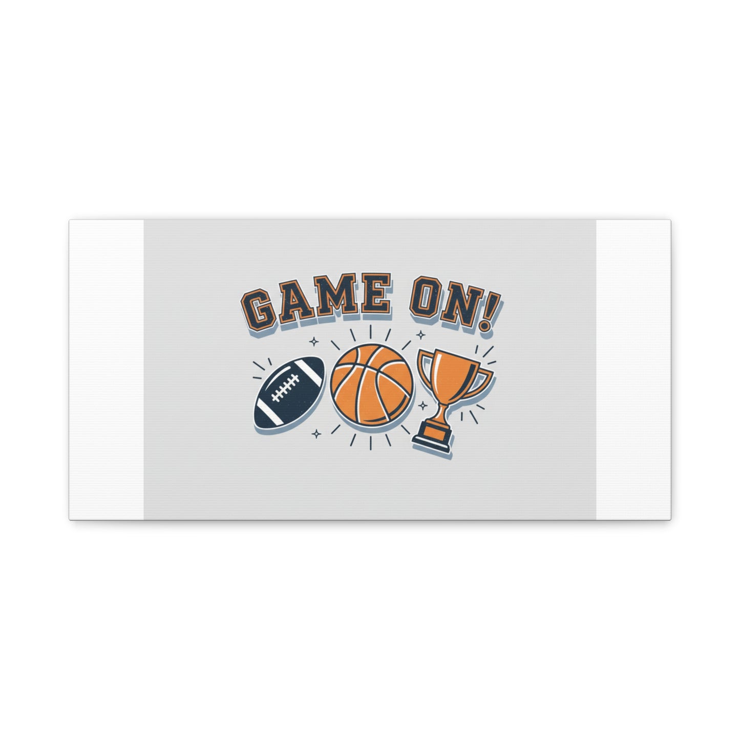 Game On! Matte Canvas, Stretched | Playoff Bracket Poster, Sports Prediction Print