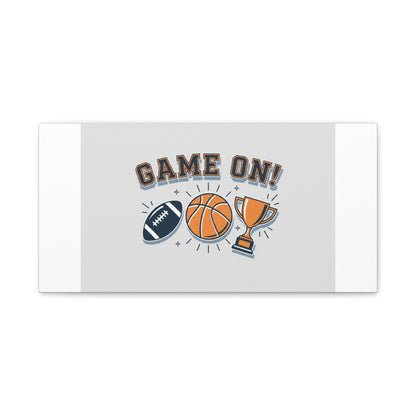 Game On! Matte Canvas, Stretched | Playoff Bracket Poster, Sports Prediction Print