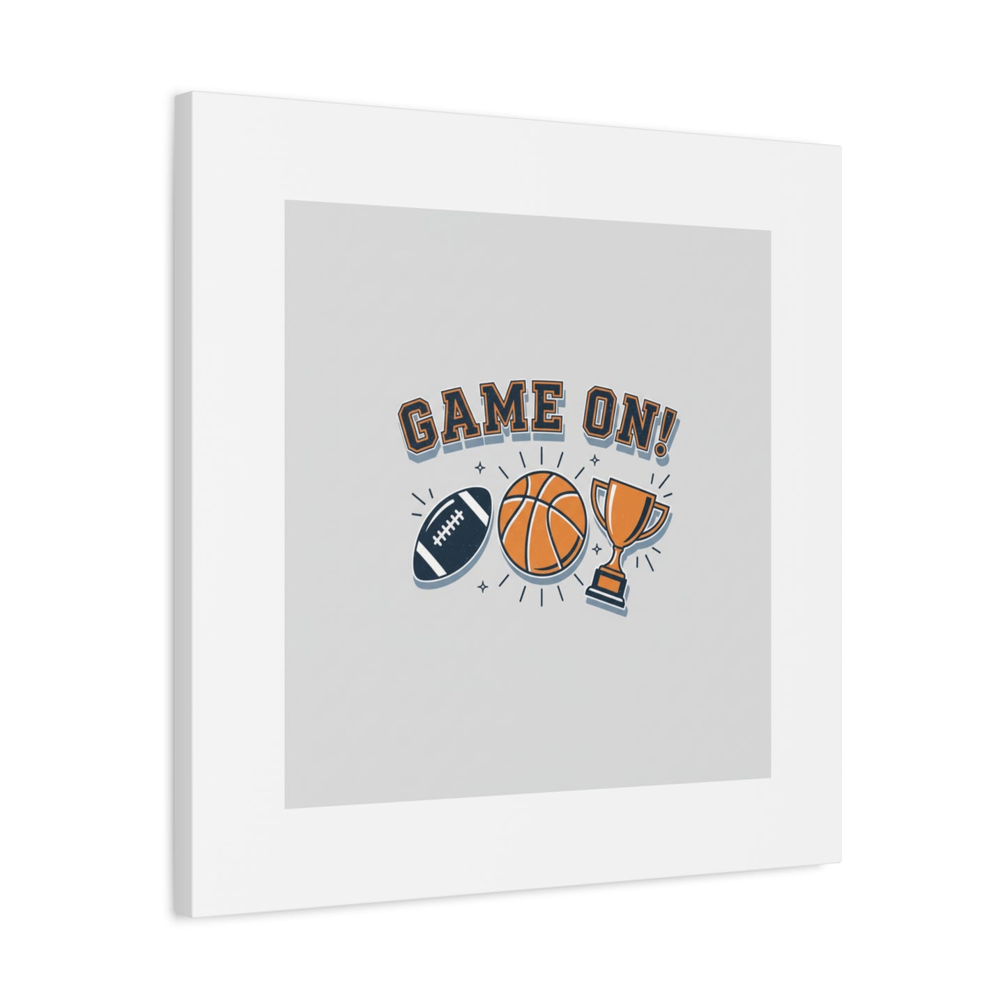 Game On! Matte Canvas, Stretched | Playoff Bracket Poster, Sports Prediction Print