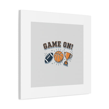 Game On! Matte Canvas, Stretched | Playoff Bracket Poster, Sports Prediction Print