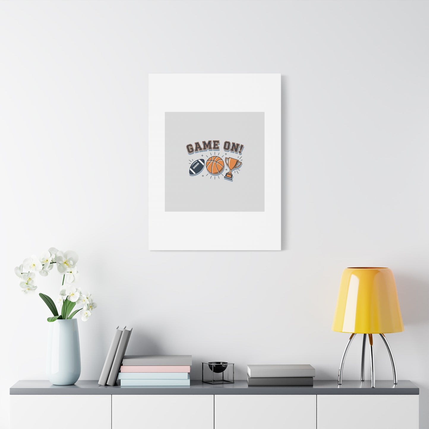 Game On! Matte Canvas, Stretched | Playoff Bracket Poster, Sports Prediction Print