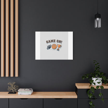 Game On! Matte Canvas, Stretched | Playoff Bracket Poster, Sports Prediction Print