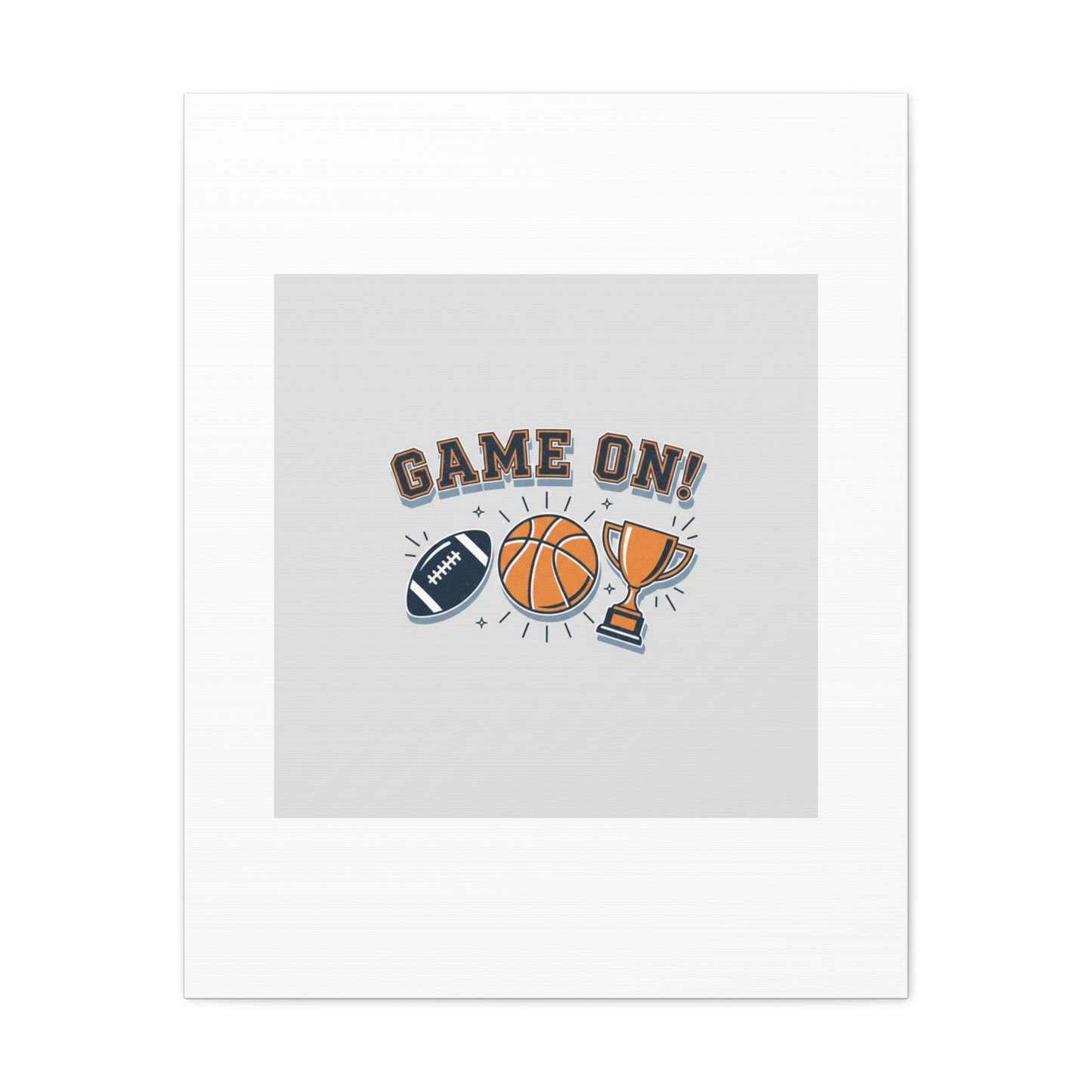 Game On! Matte Canvas, Stretched | Playoff Bracket Poster, Sports Prediction Print