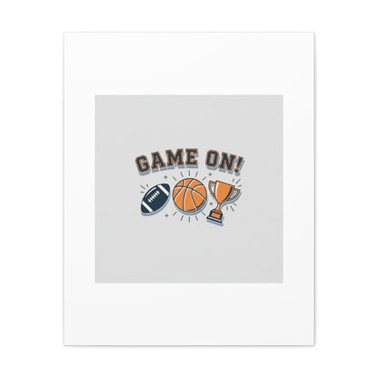 Game On! Matte Canvas, Stretched | Playoff Bracket Poster, Sports Prediction Print
