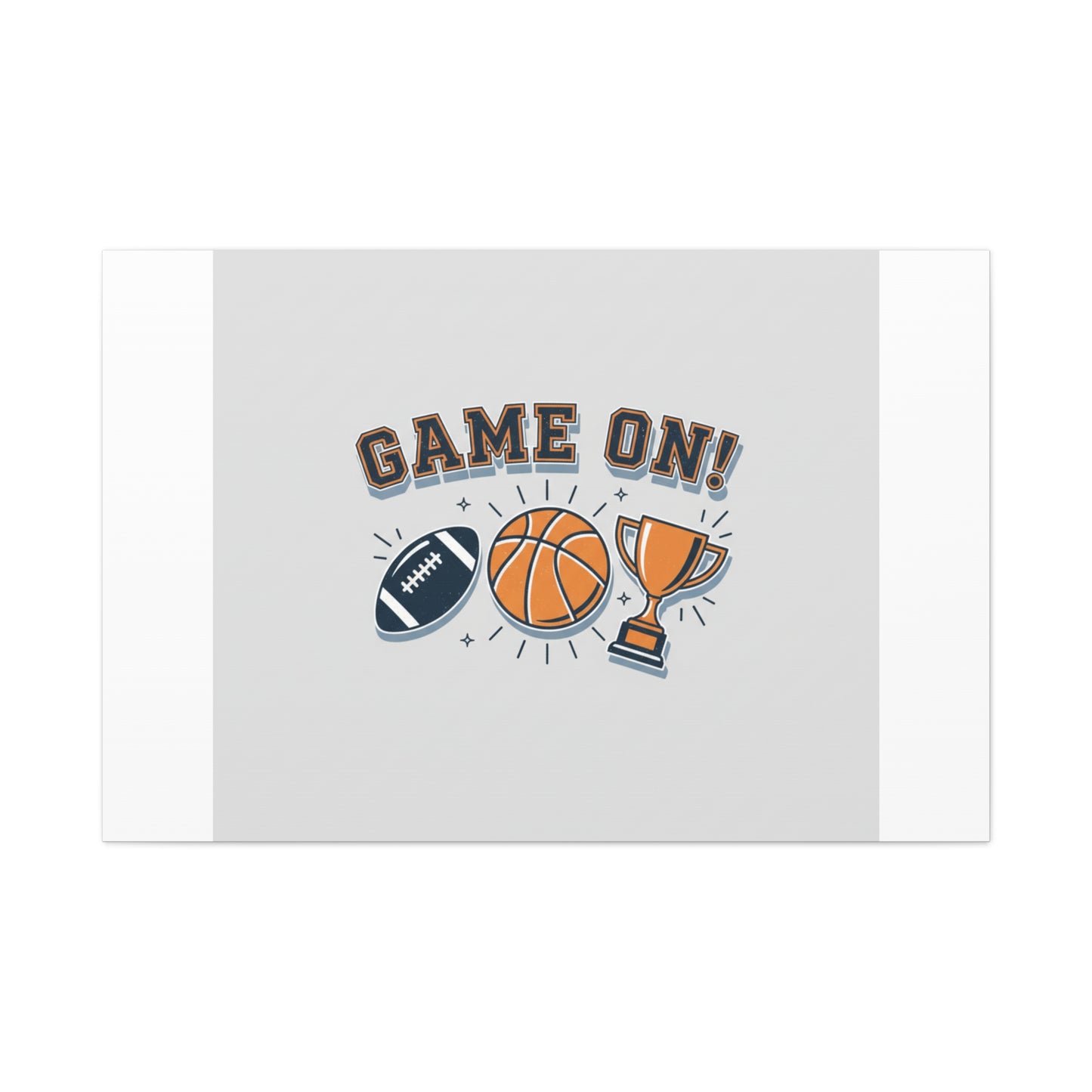 Game On! Matte Canvas, Stretched | Playoff Bracket Poster, Sports Prediction Print