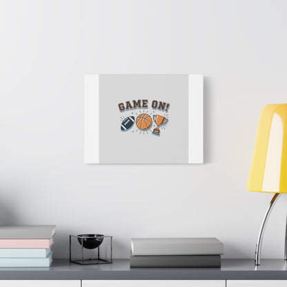 Game On! Matte Canvas, Stretched | Playoff Bracket Poster, Sports Prediction Print