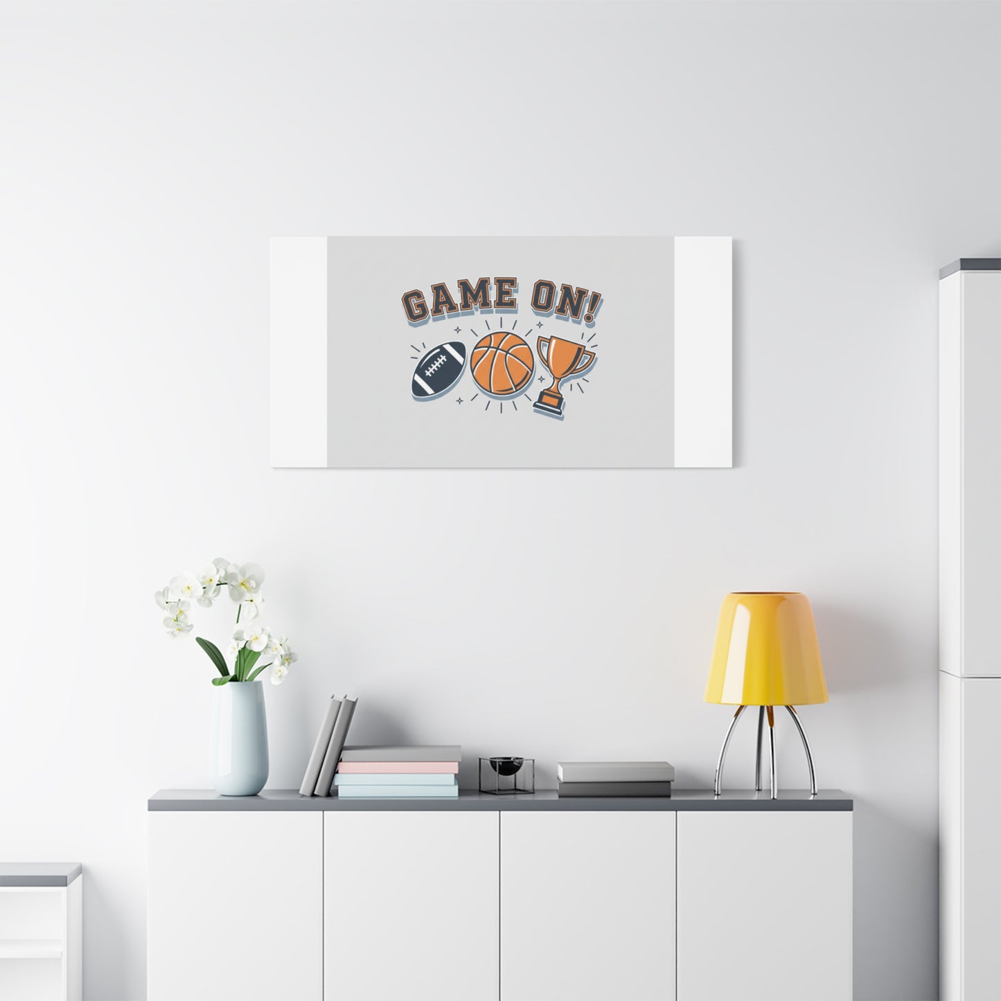 Game On! Matte Canvas, Stretched | Playoff Bracket Poster, Sports Prediction Print