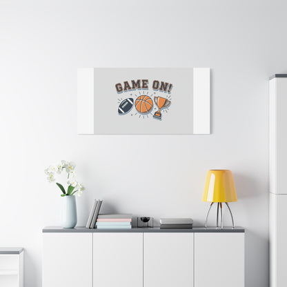 Game On! Matte Canvas, Stretched | Playoff Bracket Poster, Sports Prediction Print