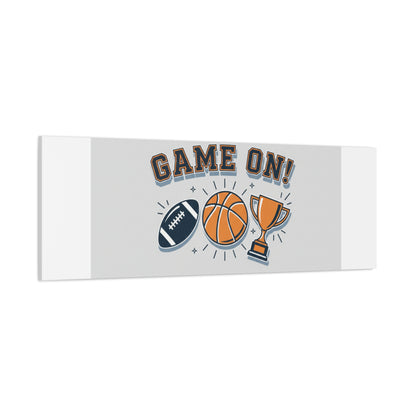 Game On! Matte Canvas, Stretched | Playoff Bracket Poster, Sports Prediction Print