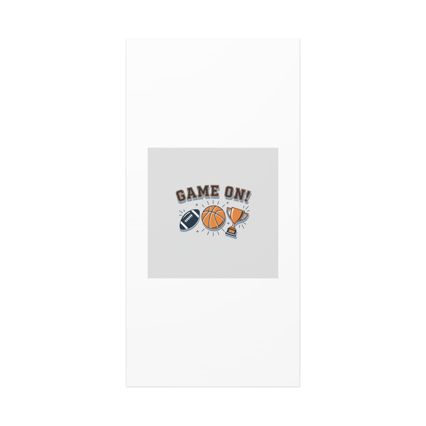 Game On! Matte Canvas, Stretched | Playoff Bracket Poster, Sports Prediction Print