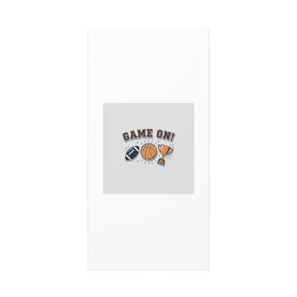 Game On! Matte Canvas, Stretched | Playoff Bracket Poster, Sports Prediction Print