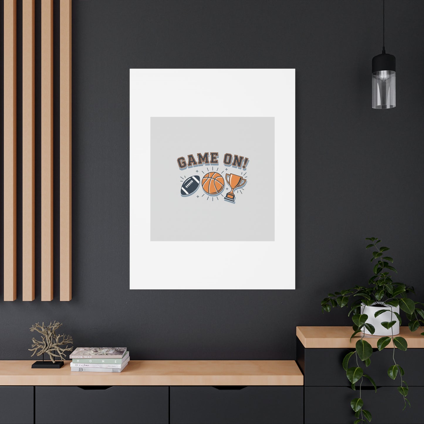 Game On! Matte Canvas, Stretched | Playoff Bracket Poster, Sports Prediction Print