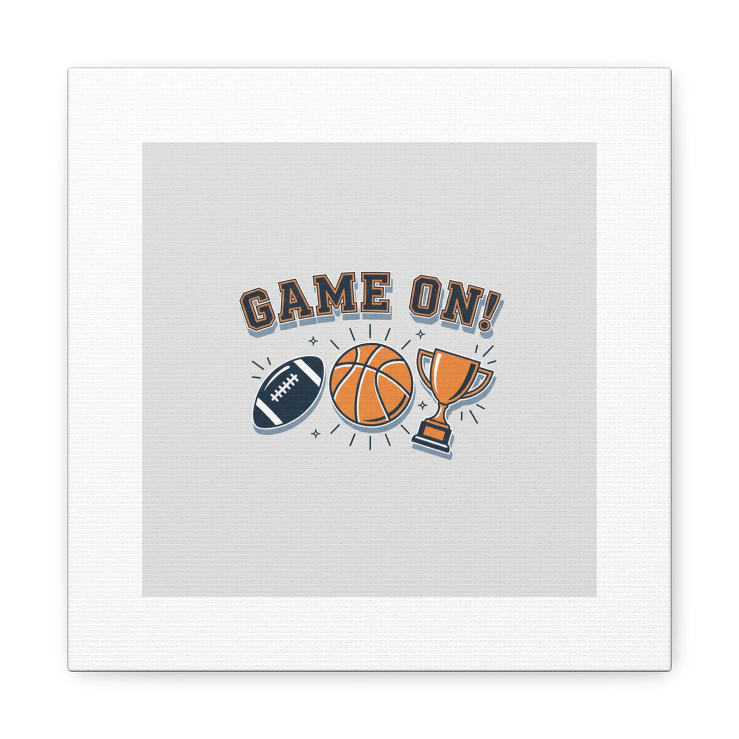 Game On! Matte Canvas, Stretched | Playoff Bracket Poster, Sports Prediction Print