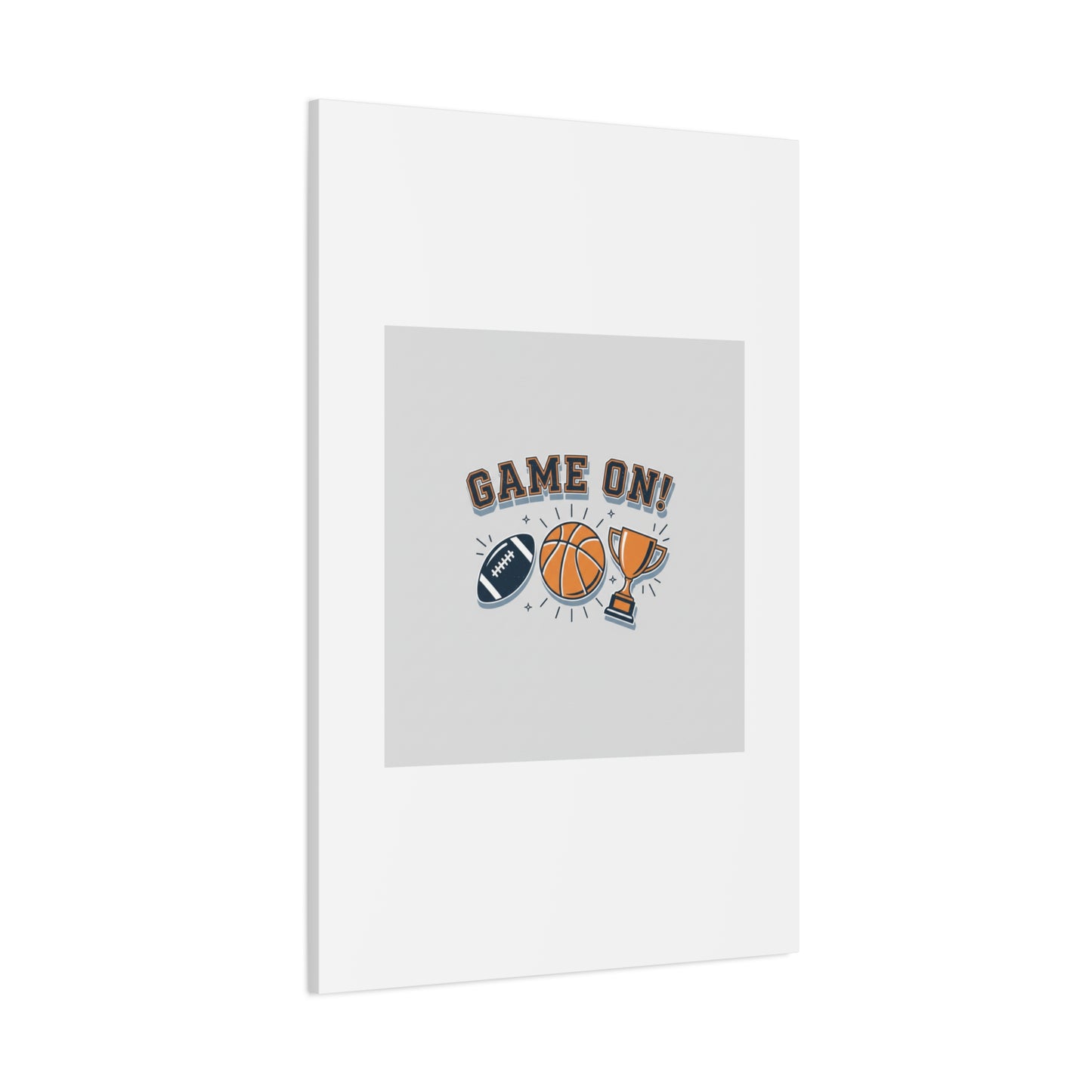 Game On! Matte Canvas, Stretched | Playoff Bracket Poster, Sports Prediction Print