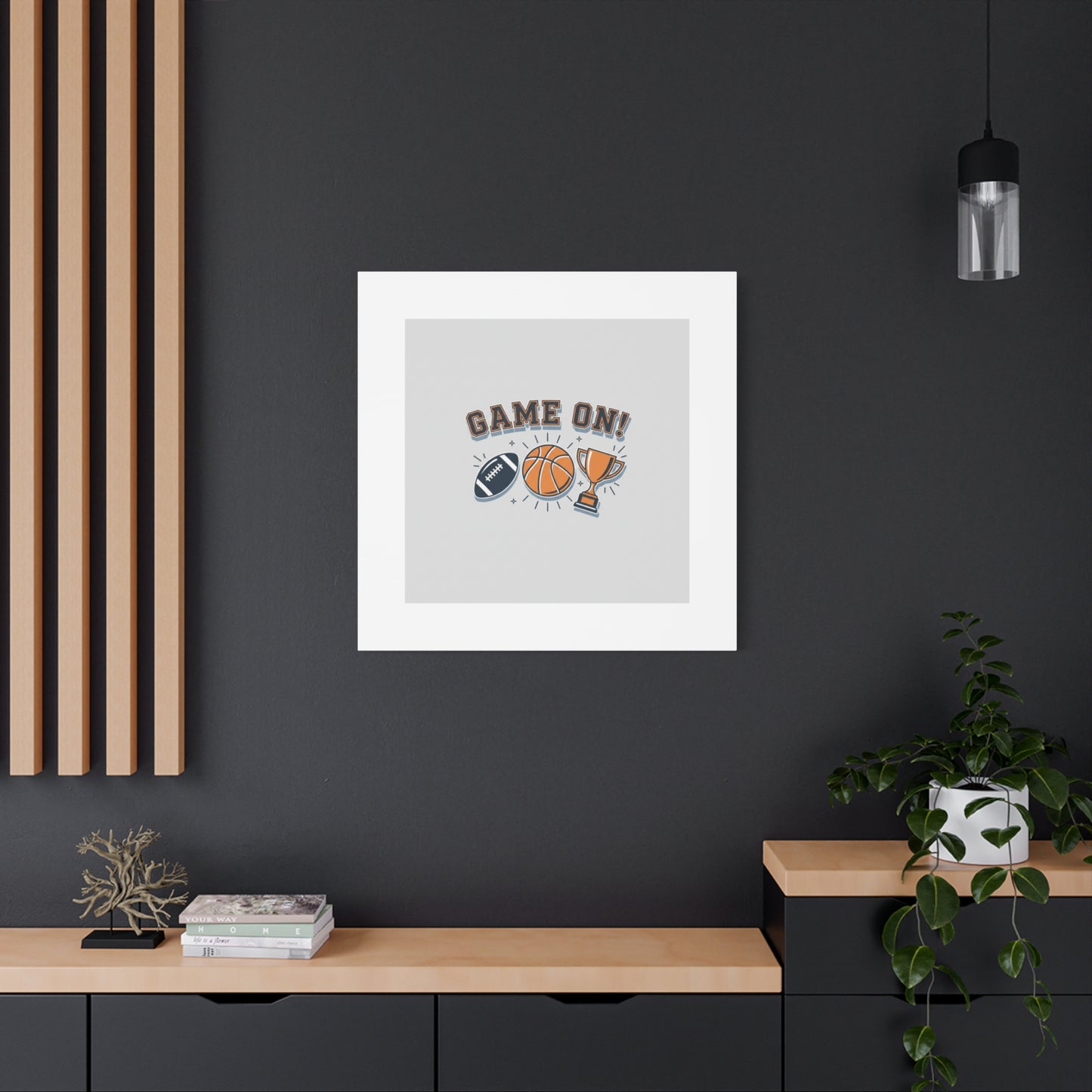 Game On! Matte Canvas, Stretched | Playoff Bracket Poster, Sports Prediction Print