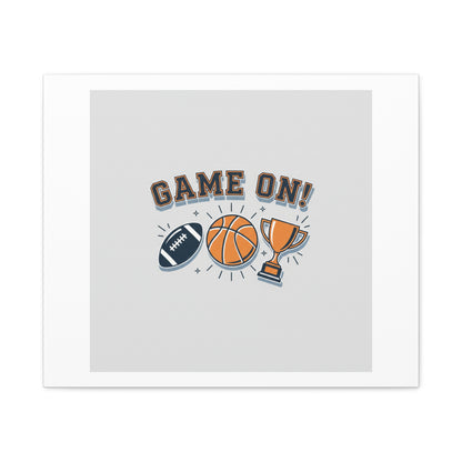 Game On! Matte Canvas, Stretched | Playoff Bracket Poster, Sports Prediction Print