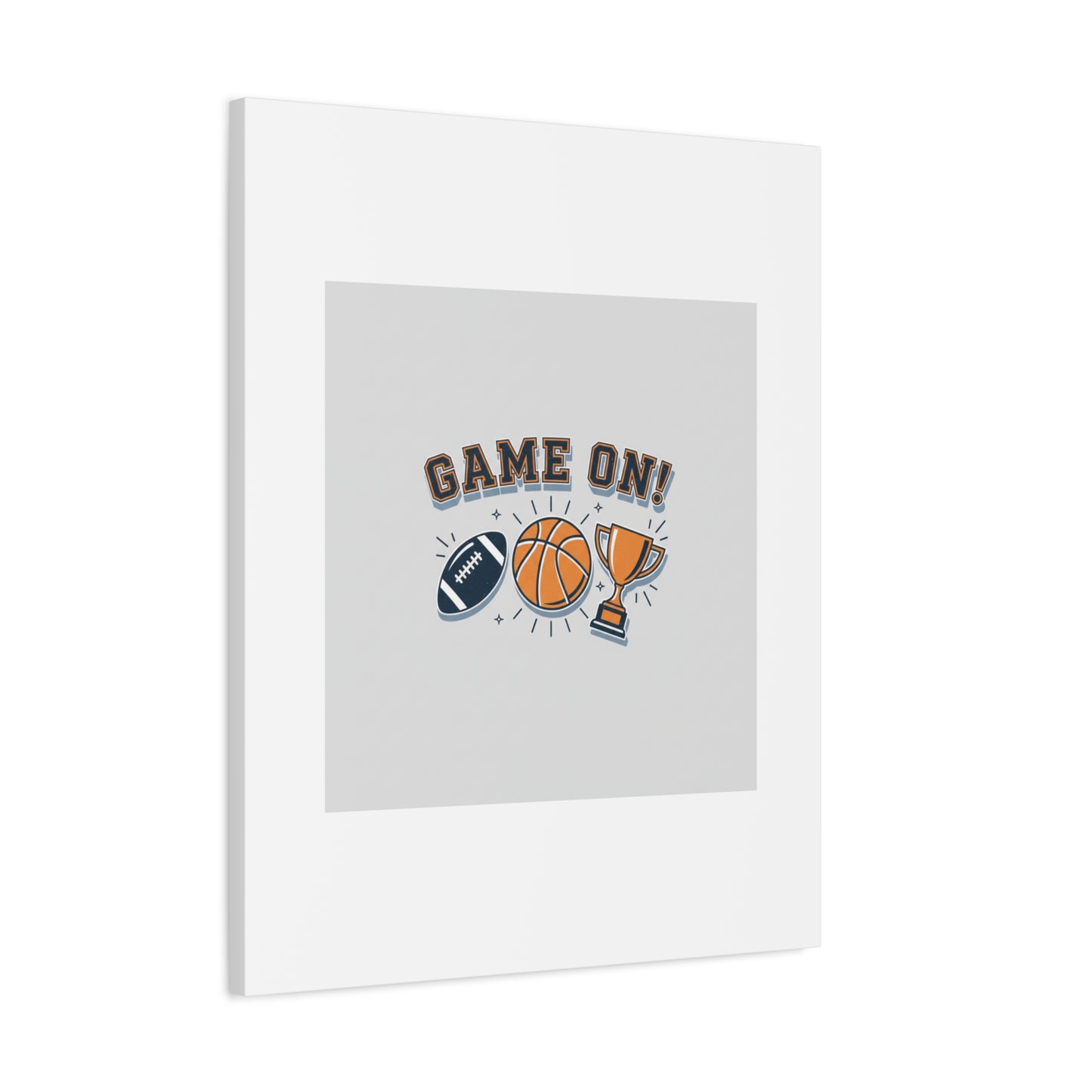 Game On! Matte Canvas, Stretched | Playoff Bracket Poster, Sports Prediction Print