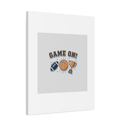 Game On! Matte Canvas, Stretched | Playoff Bracket Poster, Sports Prediction Print