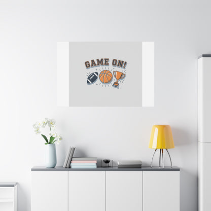 Game On! Matte Canvas, Stretched | Playoff Bracket Poster, Sports Prediction Print