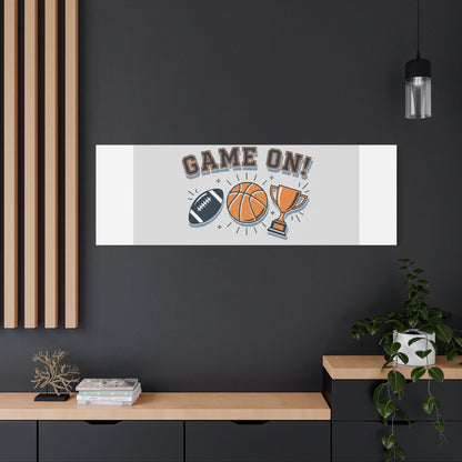 Game On! Matte Canvas, Stretched | Playoff Bracket Poster, Sports Prediction Print