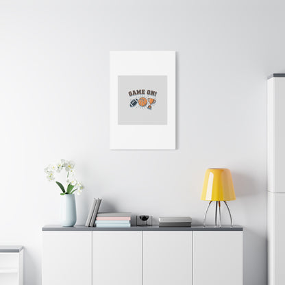 Game On! Matte Canvas, Stretched | Playoff Bracket Poster, Sports Prediction Print