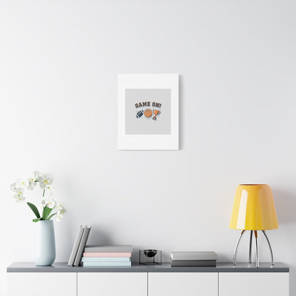 Game On! Matte Canvas, Stretched | Playoff Bracket Poster, Sports Prediction Print